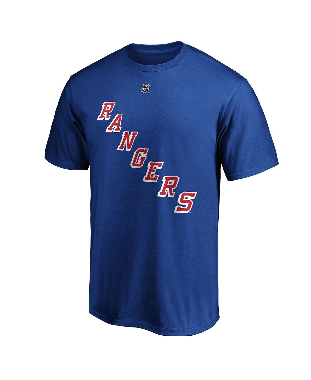 Men's Fanatics Mika ZibanejadNew York Rangers Big and Tall Name and Number T-shirt - Blue