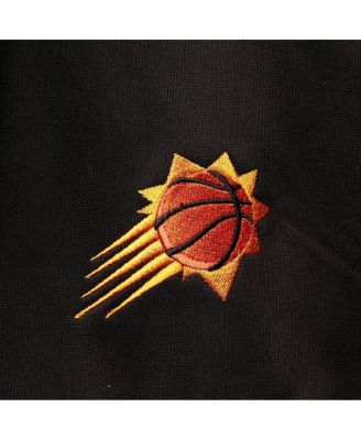 Men's Black, Orange Phoenix Suns Big and Tall Pieced Body Full-Zip Track Jacket