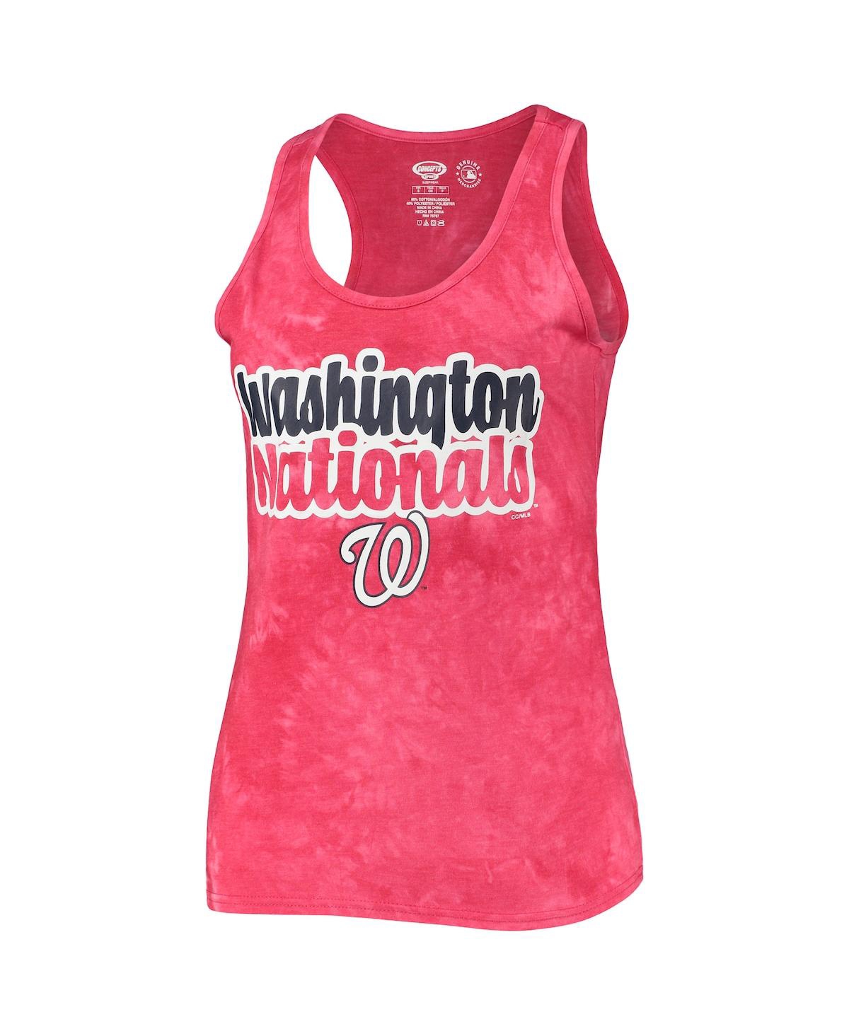 Shop Concepts Sport Women's  Red Washington Nationals Billboard Racerback Tank Top And Shorts Set