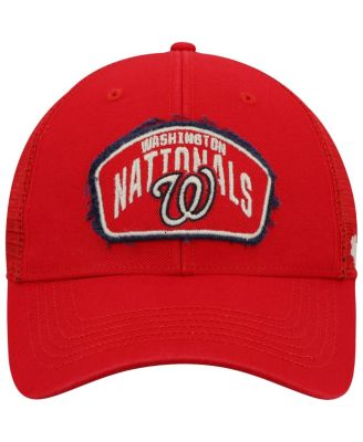 Men's '47 Red Washington Nationals Cledus MVP Trucker Snapback Hat