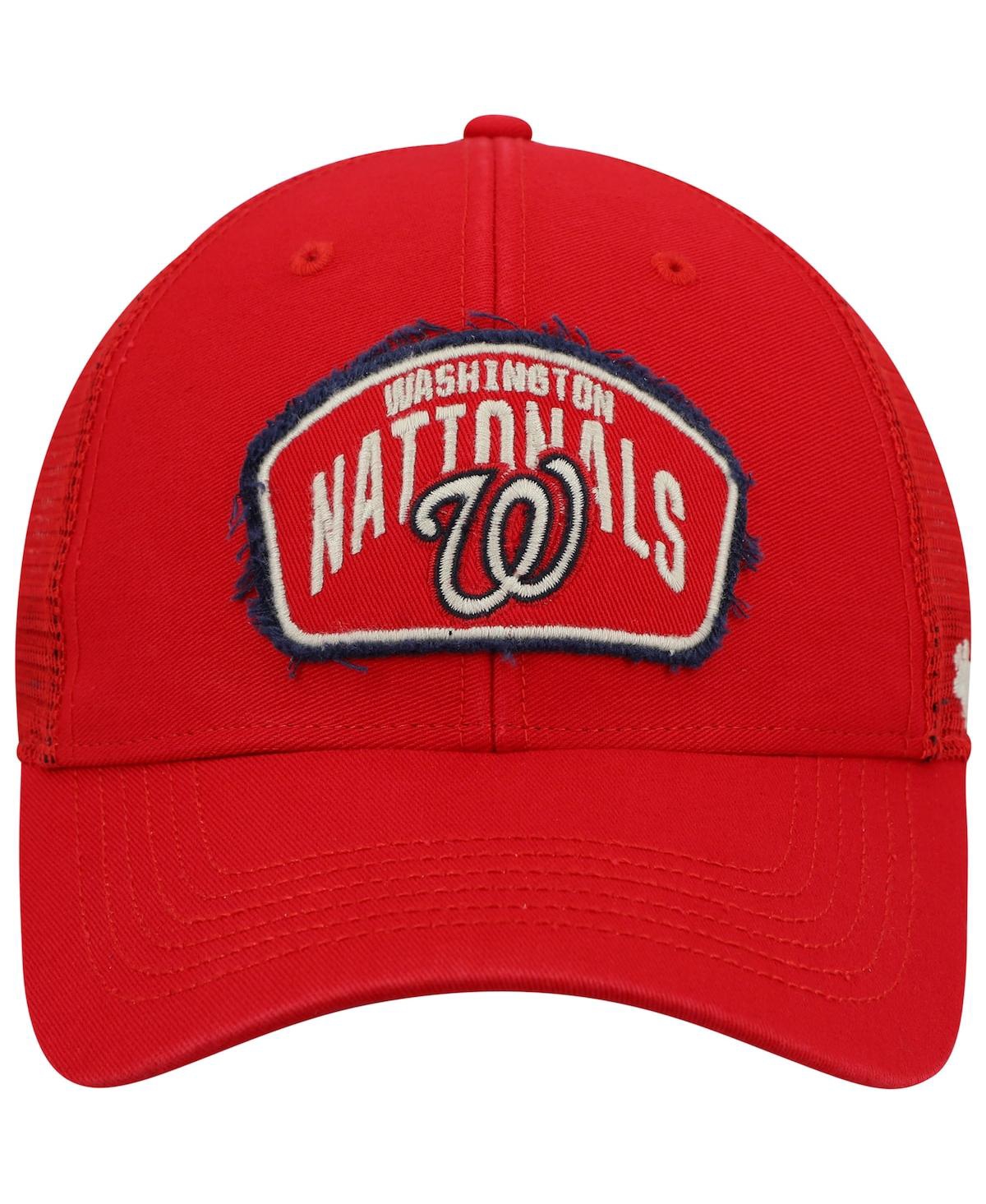 47 Brand Men's '47 Red Washington Nationals Cledus Mvp Trucker Snapback Hat In Red