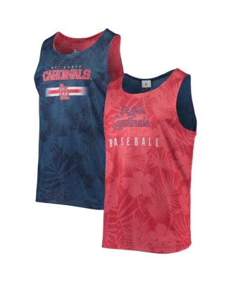 Men's Red St. Louis Cardinals Floral Reversible Mesh Tank Top