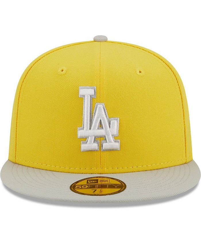 New Era Men's Yellow, Gray Los Angeles Dodgers Spring Color Pack Two ...