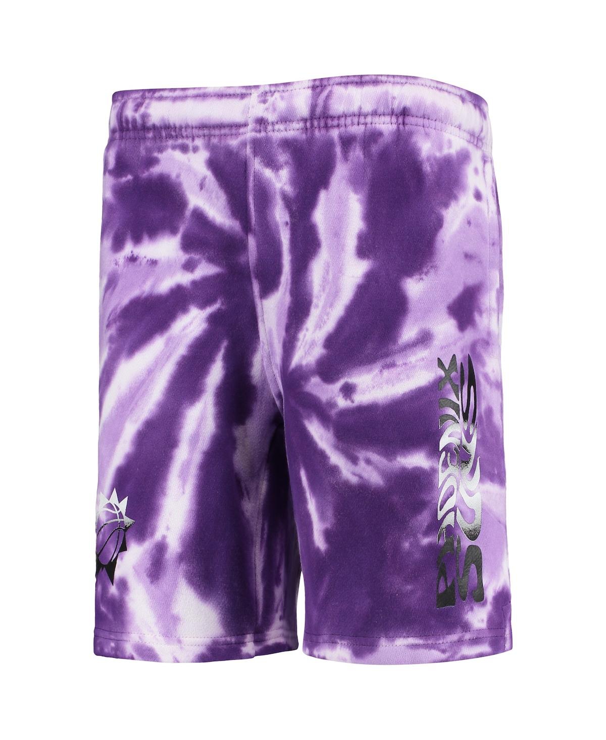 Big BoysPhoenix Suns Santa Monica Tie-Dye Shorts - Purple