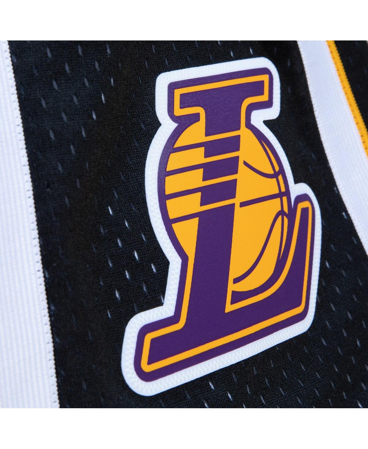 Men's Mitchell & Ness Black Los Angeles Lakers 2009/10 Hardwood Classics Fadeaway Reload 3.0 Swingman Shorts - Black
