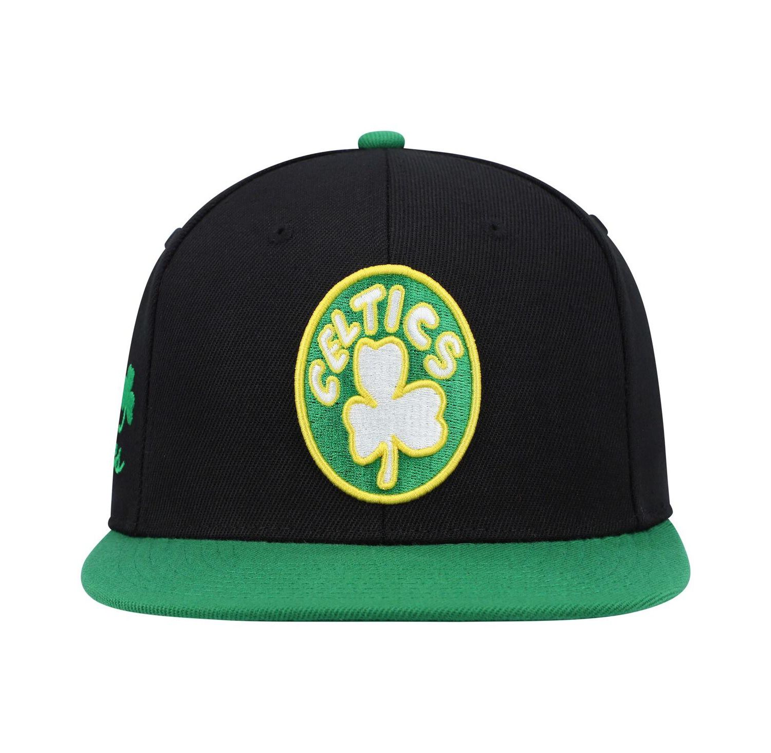 Men's Black and Kelly Green Boston Celtics Hardwood Classics Snapback Hat