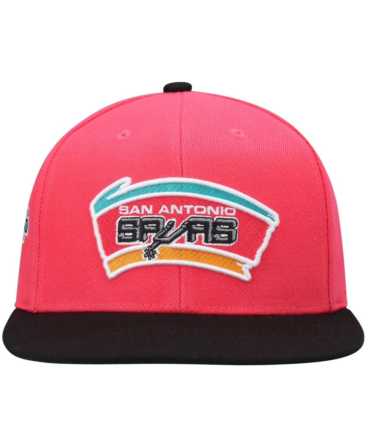 Mitchell & Ness Men's  Pink San Antonio Spurs Hardwood Classics Snapback Hat In Pink