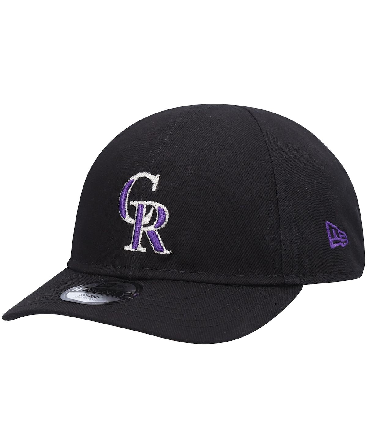 New Era Newborn And Infant Unisex  Black Colorado Rockies My First 9twenty Stretch Fit Hat In Black