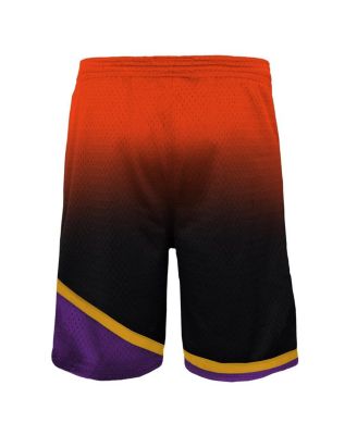 Big Boys Orange, Black Phoenix Suns 1996/97 Hardwood Classics Fadeaway Reload 3.0 Swingman Shorts