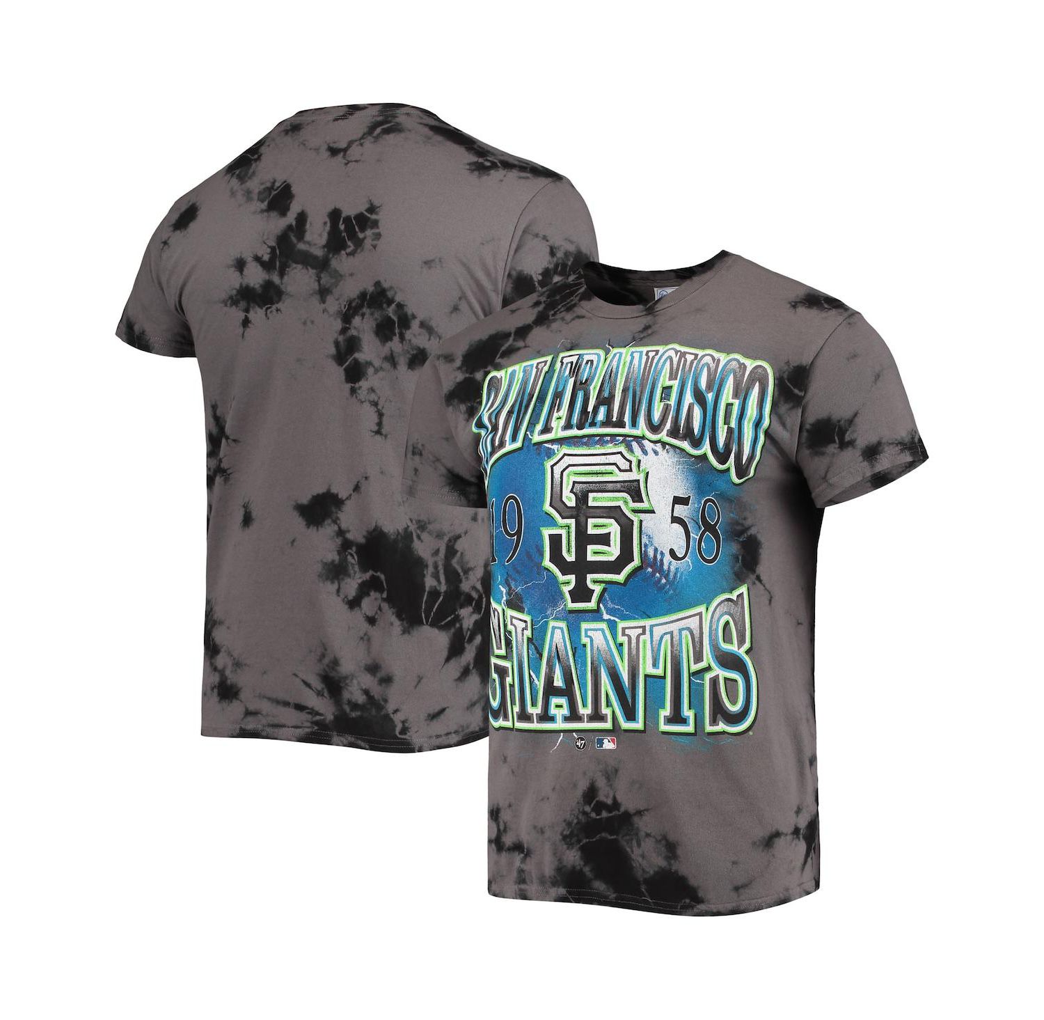 Men's '47 Charcoal San Francisco Giants Wonder Boy Vintage-Like Tubular T-shirt