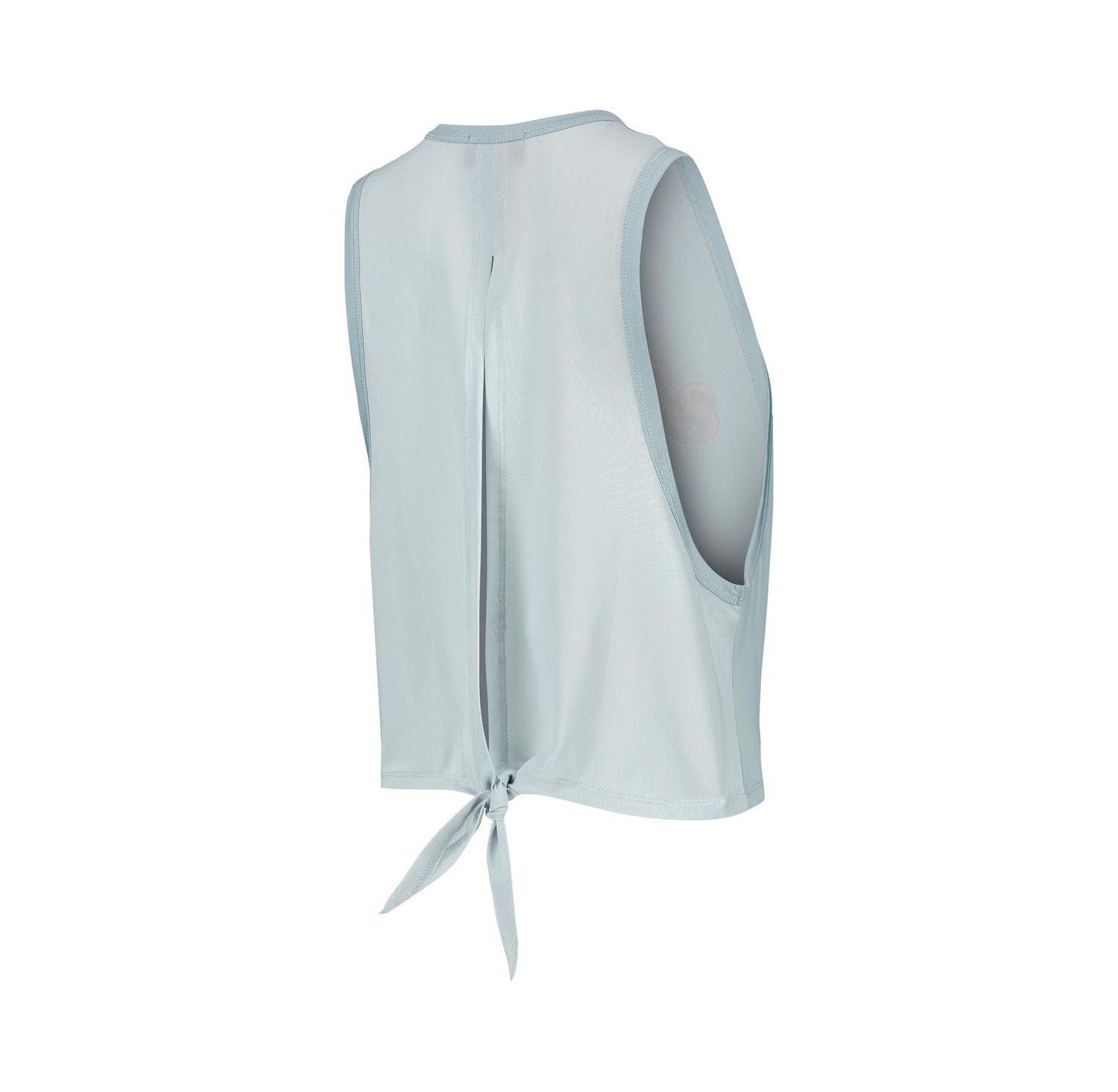 Women's Light Blue Cleveland Guardians Open Back Twist-Tie Tank Top