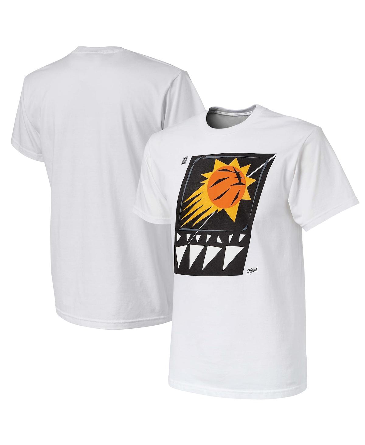 Shop Nba Exclusive Collection Men's Nba X Naturel White Phoenix Suns No Caller Id T-shirt