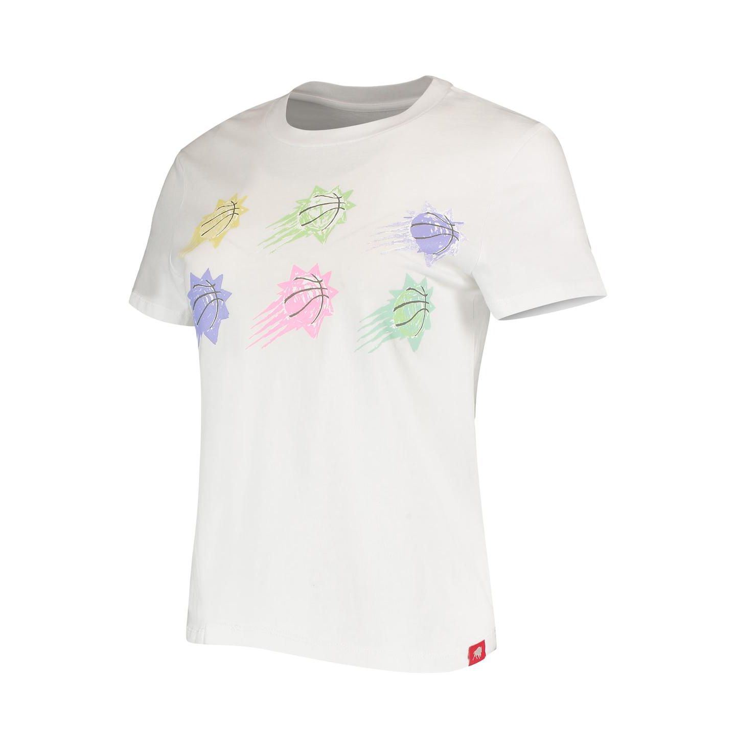 Женская футболка Sportiqe White Phoenix Suns Street Capsule Arcadia — фото 3
