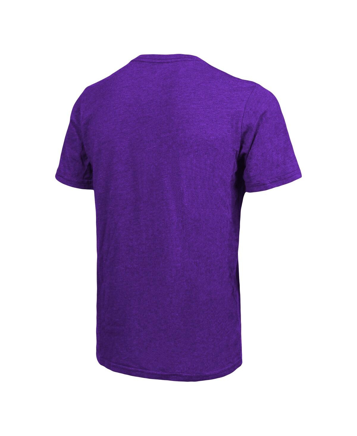 Shop Majestic Men's  Threads Heathered Purple Phoenix Suns Ball Hog Tri-blend T-shirt