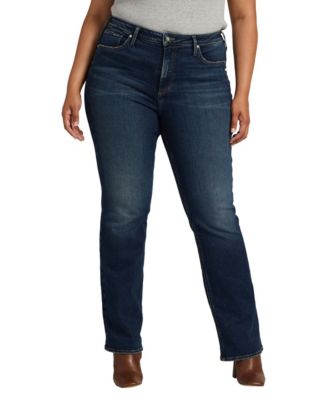 Silver Jeans Co. Plus Size Infinite Fit ONE SIZE FITS THREE High Rise ...