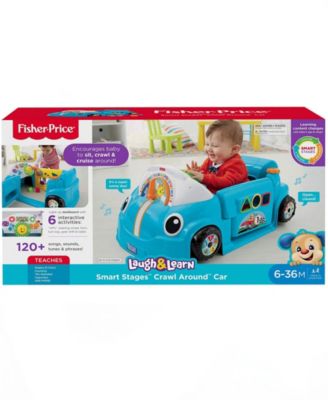 Fisher Price Blue Crawl and Go Car for Learning to Walk