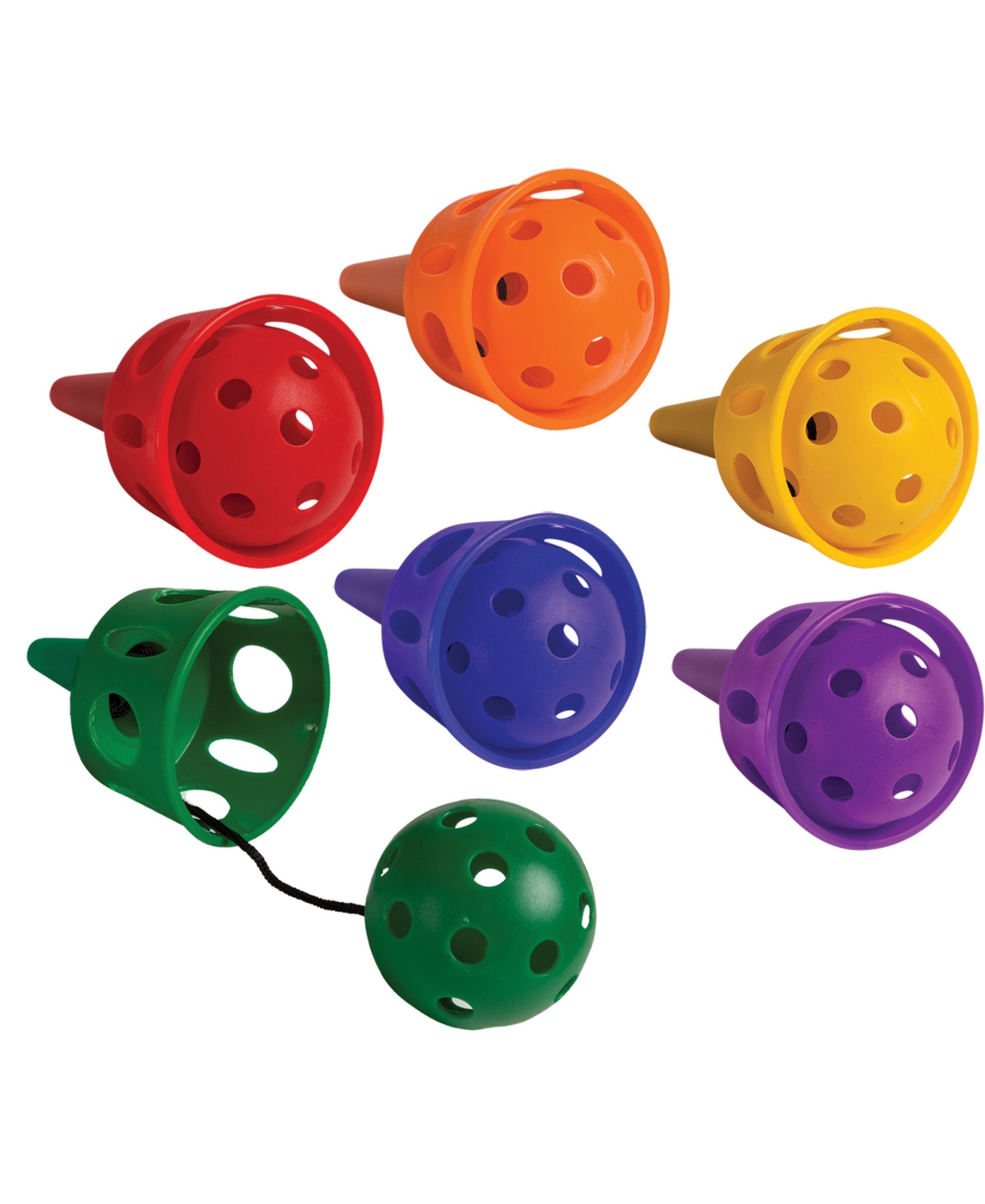 Champion Sports Catch-a-ball Cup, Set Of 6 In Assorted