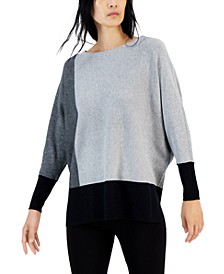 Women's Boat Neck Colorblock Sweater, Created for Macy's 
