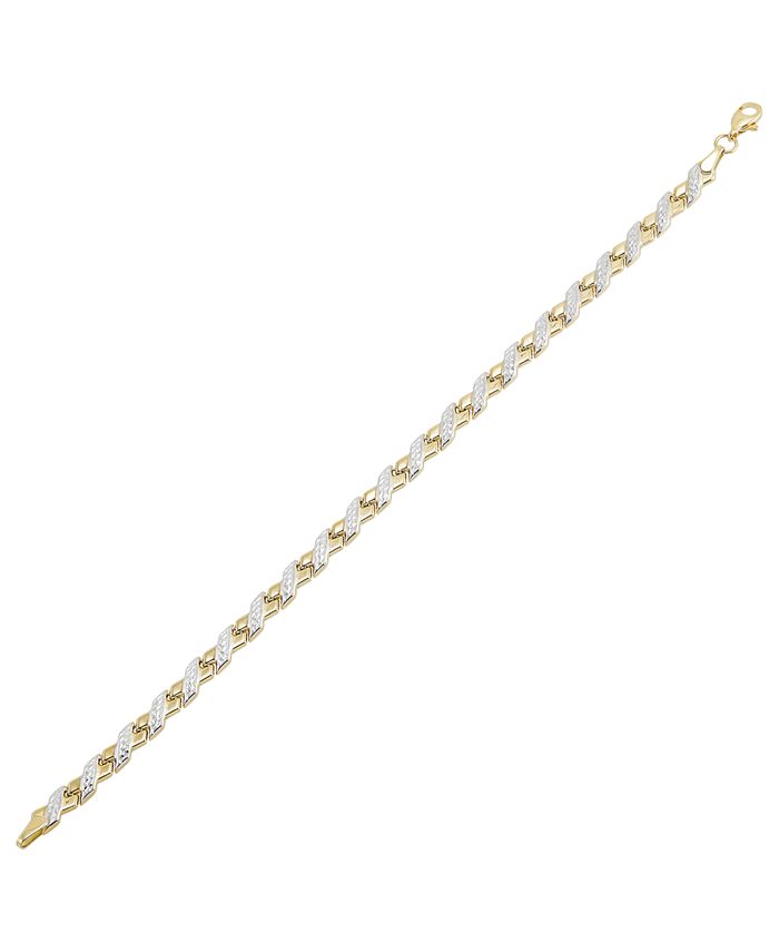 Macy's Stampto X Link Bracelet in 10k Gold Macy's