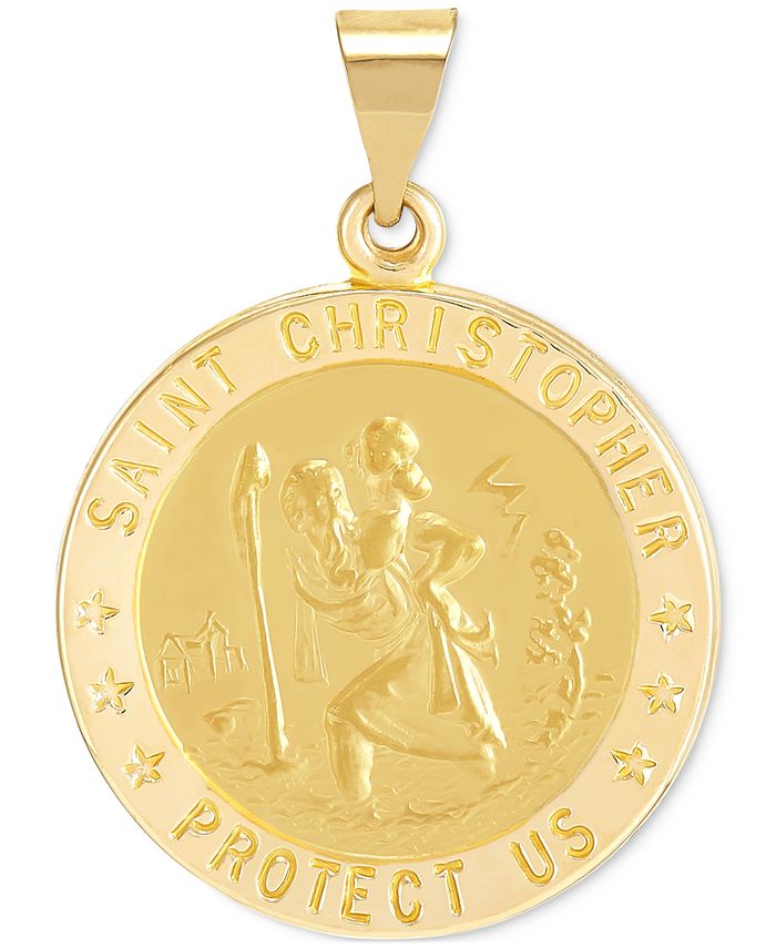Macy's st christopher necklace deals