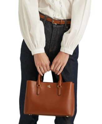 Leather Small Marcy Satchel Bag