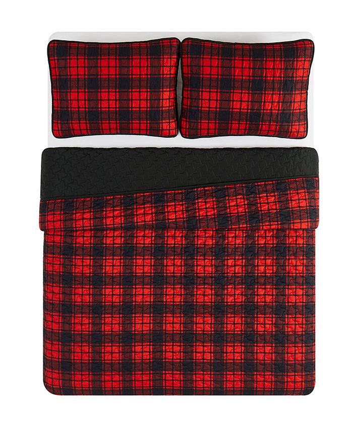Truly Soft Buffalo Plaid 3Pc. Quilt Set, Full/Queen, Created For Macy