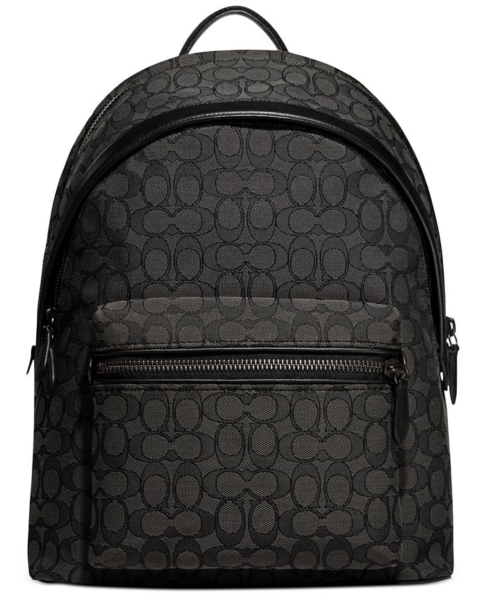 COACH Charter Signature Jacquard Backpack - Macy's