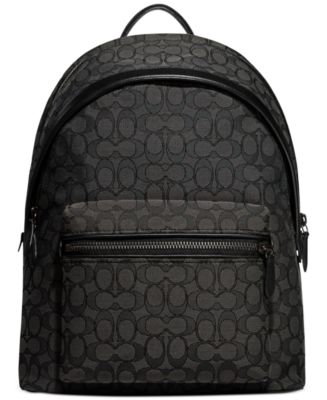 COACH Charter Signature Jacquard Backpack - Macy's