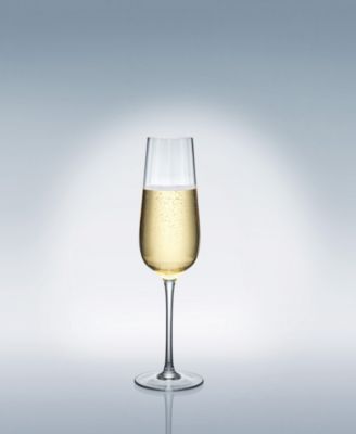 Rose Garden Flute Glasses, Set of 4