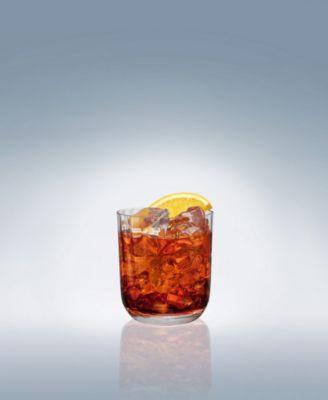 Rose Garden Double Old Fashioned Glasses, Set of 4