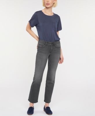 NYDJ Petite Marilyn Straight Ankle Jeans in Sure Stretch Denim