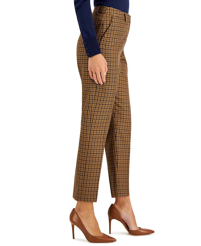 Tahari Asl Womens Houndstooth Ponte Pants And Reviews Pants And Capris Women Macys 