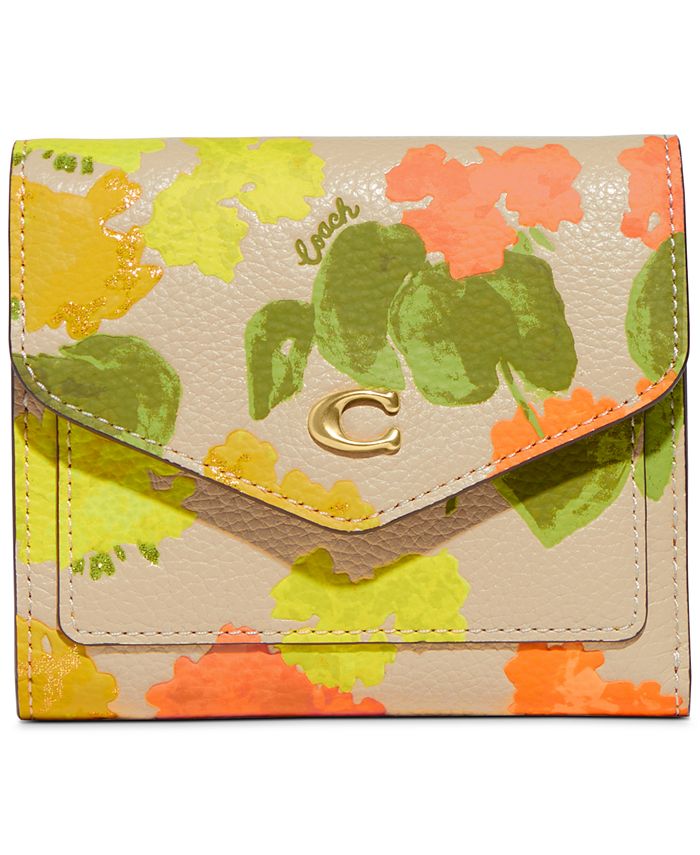 COACH Floral Printed Leather Wyn Small Wallet & Reviews - Handbags &  Accessories - Macy's