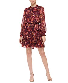 Women's Printed Fit & Flare Dress