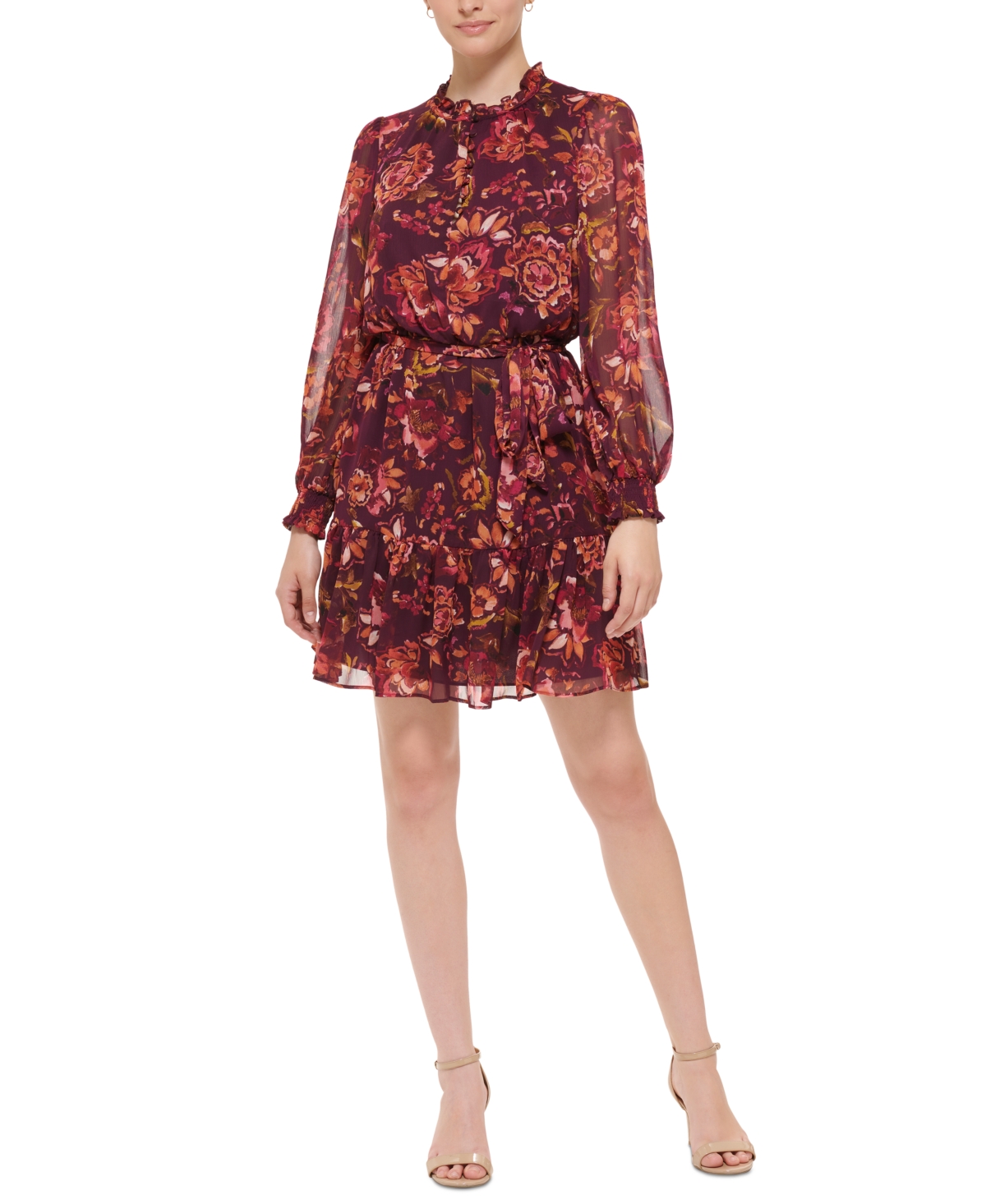 Vince Camuto Women's Printed Fit & Flare Dress
