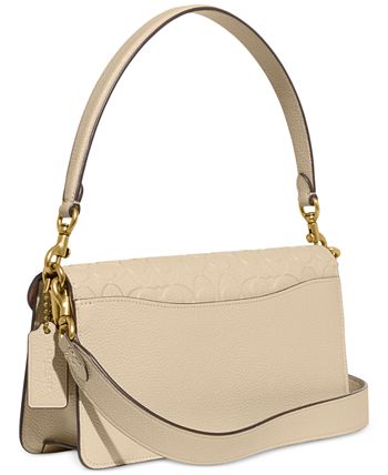 COACH Tabby Leather Shoulder Bag 26 with Signature Coated Canvas - Macy's
