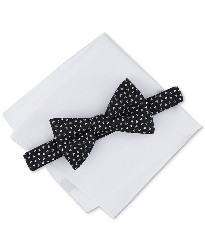 Alfani Men's 2Pc. Bow Tie & Pocket Square Set, Created for Macy's Macy's