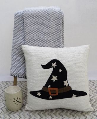 Halloween Witch Hat Decorative Pillow, 20" x 20"