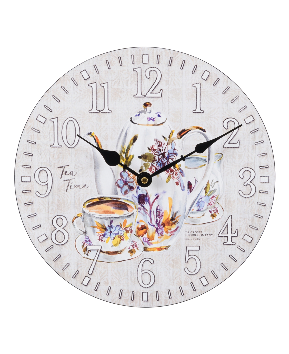 La Crosse Technology Clock 404-2631t-int 12" Tea Time Quartz Wall Clock In Multi