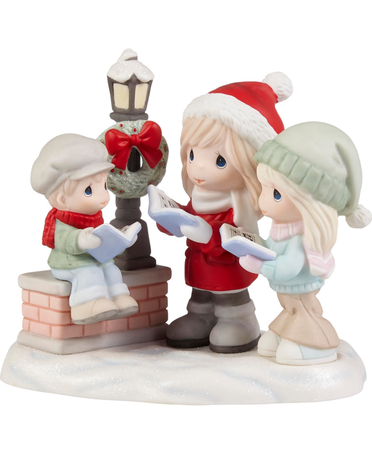 221029 Here We Come a Caroling Limited Edition Bisque Porcelain Figurine - Multicolor