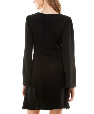 B Darlin Juniors' Bell-Sleeve Empire-Waist Dress