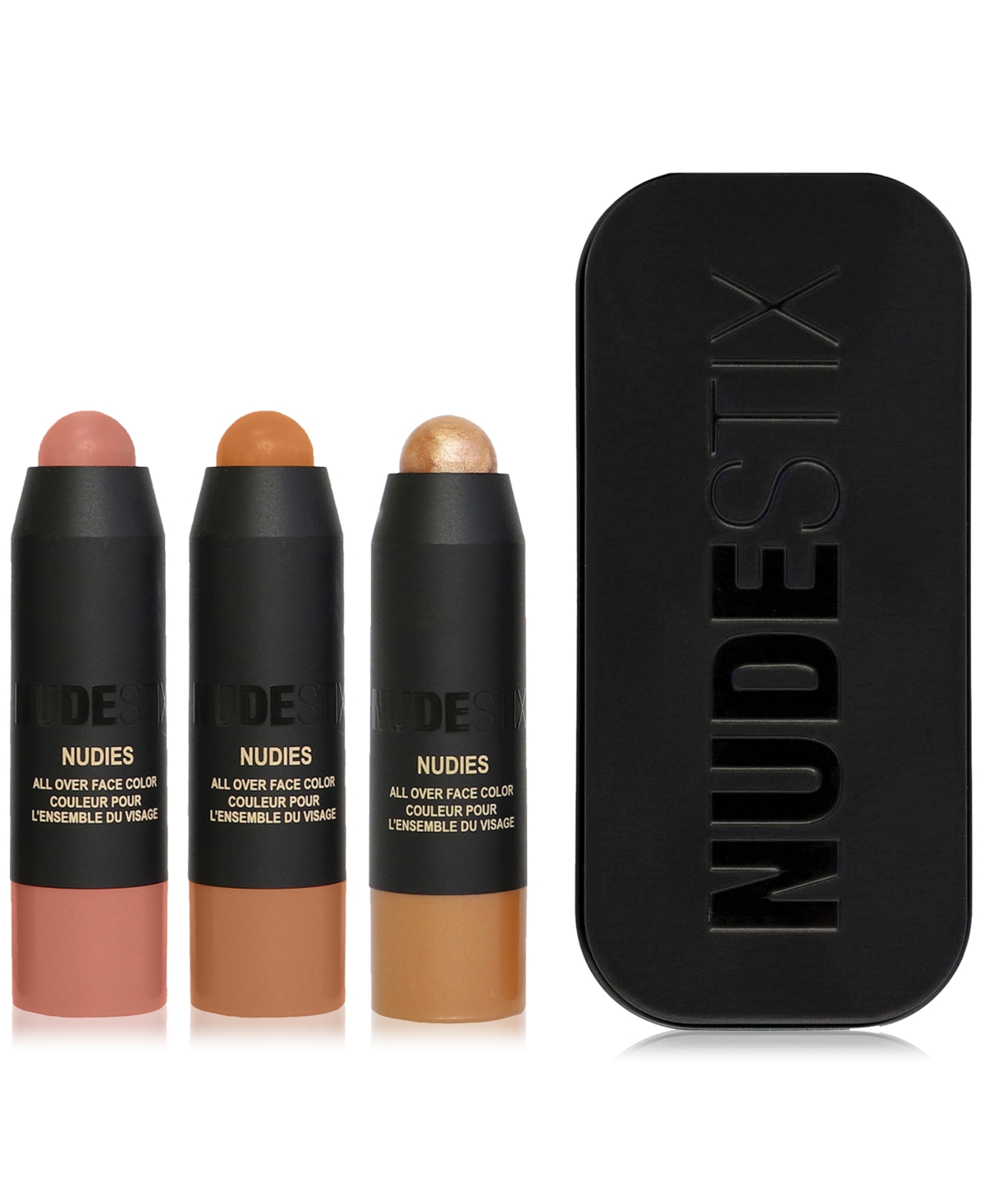 Nudestix 3-pc. Soft & Warm Nudes Mini Set In Nude Buff,terracotta Tan,bubbly Bebe