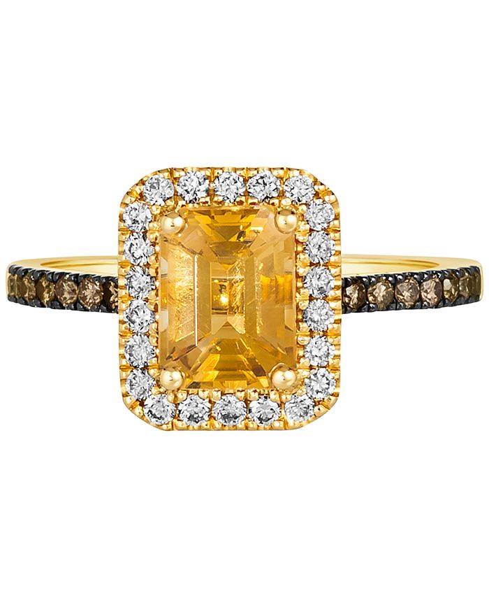 Le Vian Cinnamon Citrine (1-1/6 ct. t.w.) & Diamond (3/8 ct. t.w.) Ring ...