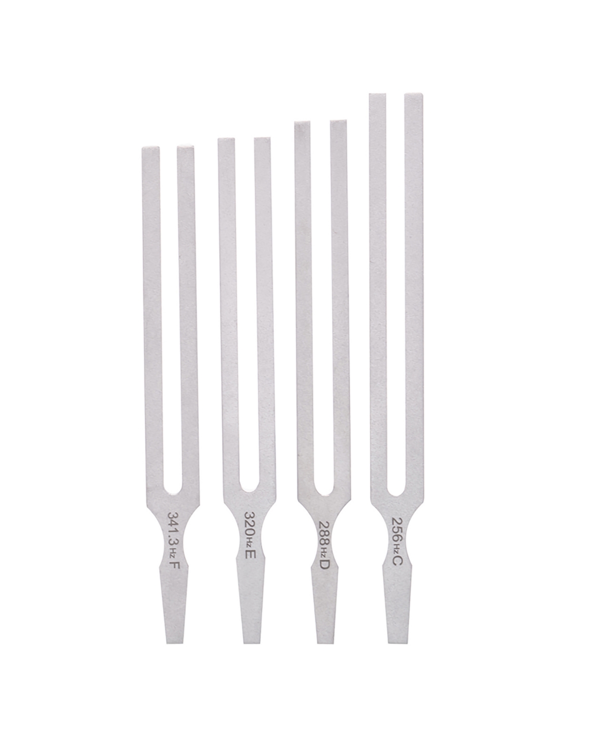 Shop Supertek Tuning Forks With Hammer, Aluminum Set, 9 Piece In Silver-tone,black,red