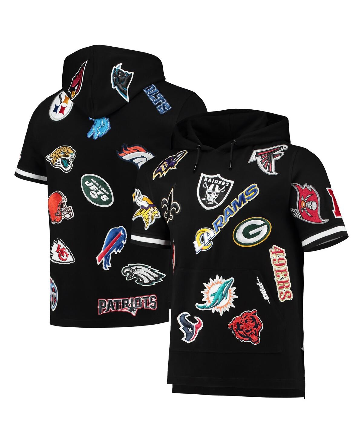 Men's Pro StandardNfl League Wordmark Short Sleeve Pullover Hoodie - Black