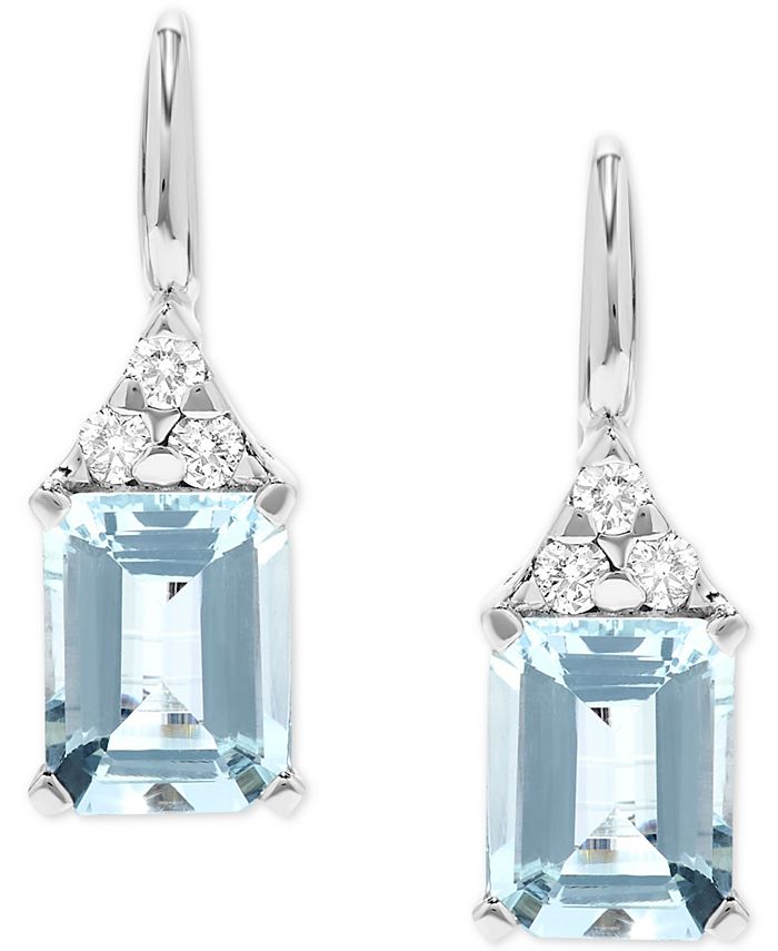 Macys online aquamarine earrings