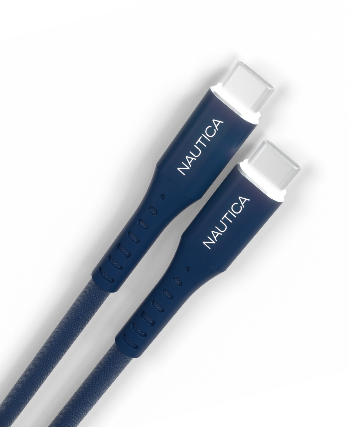 Nautica C35 Usb C To Usb C Cable With Led, 4' In Navy