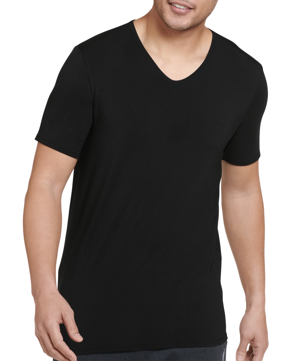 Men's Active Ultra Soft V-Neck T-Shirt - White
