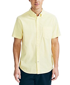 Men's Classic-Fit Short-Sleeve Solid Stretch Oxford Shirt  