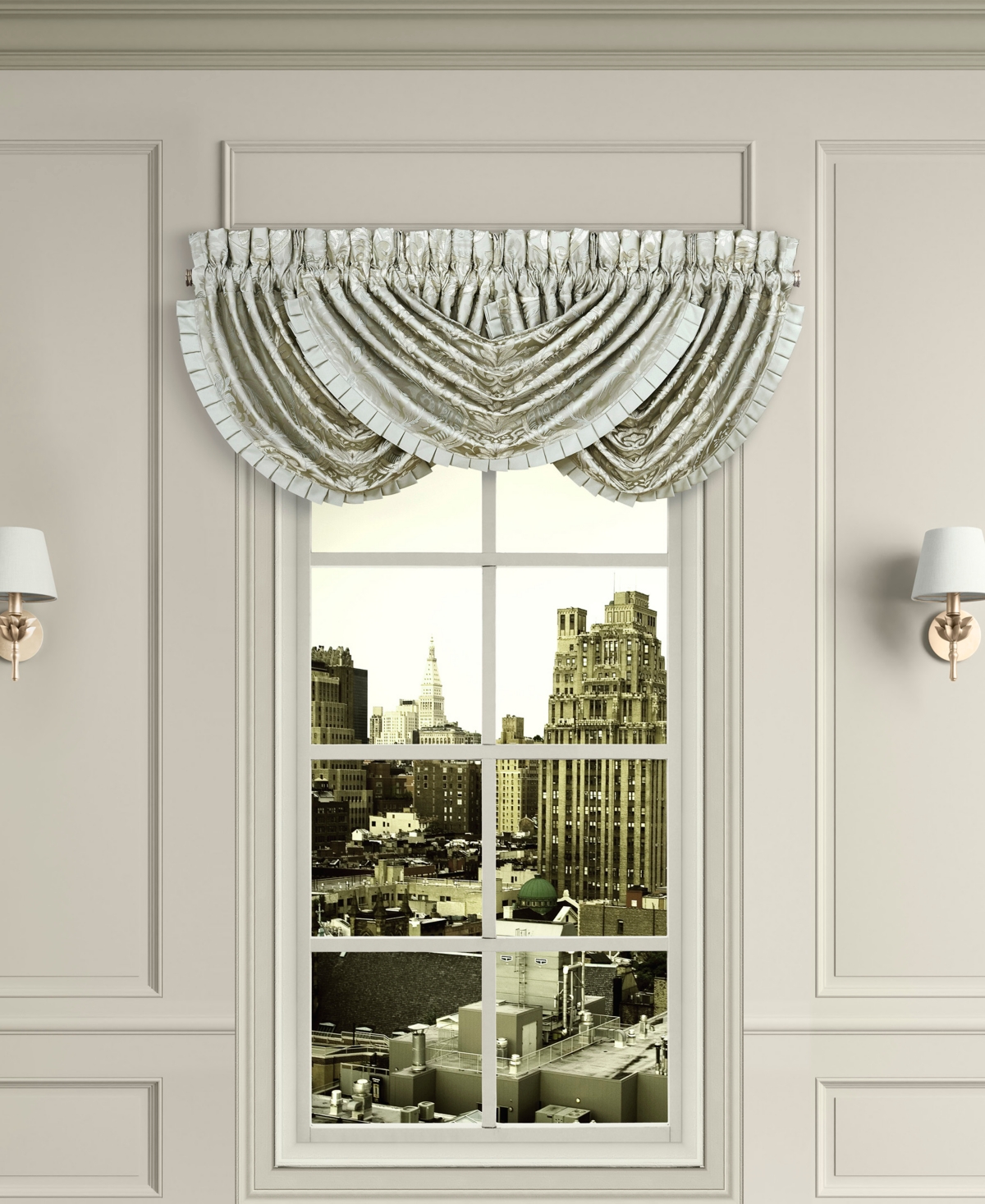 J Queen New York Belgium Waterfall Window Valance, 33